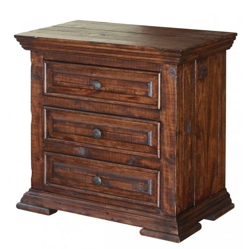 International Furniture Direct Terra White Dining IFD1020NTST Rustic